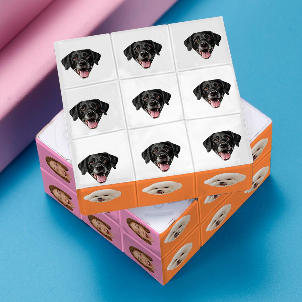 Custom Photo Face Cube Creative Multiphoto Gifts Magic Cube
