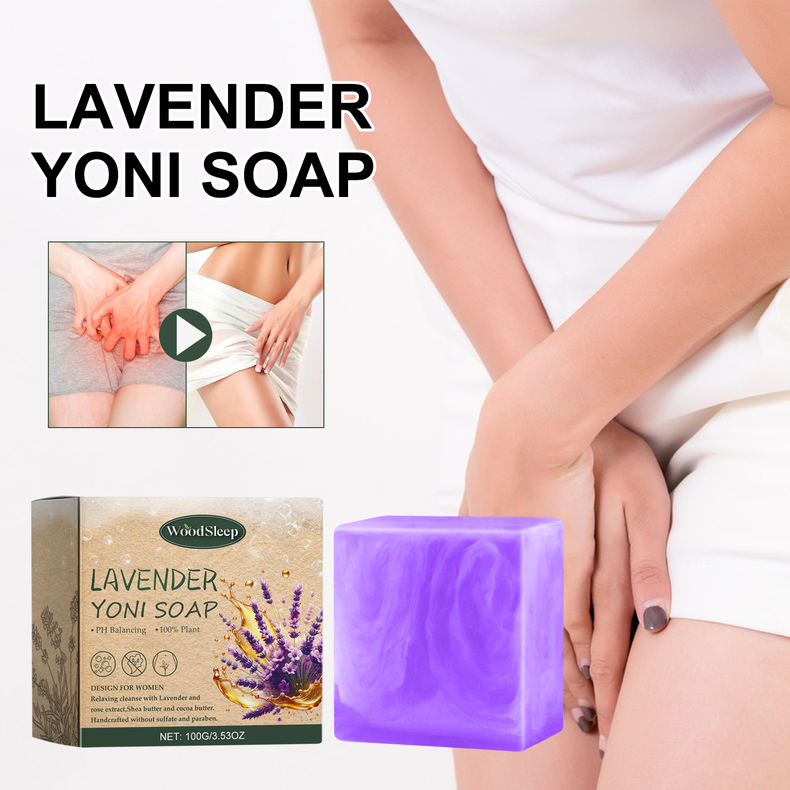 Lavender Yoni Soap – Soothe & Cleanse