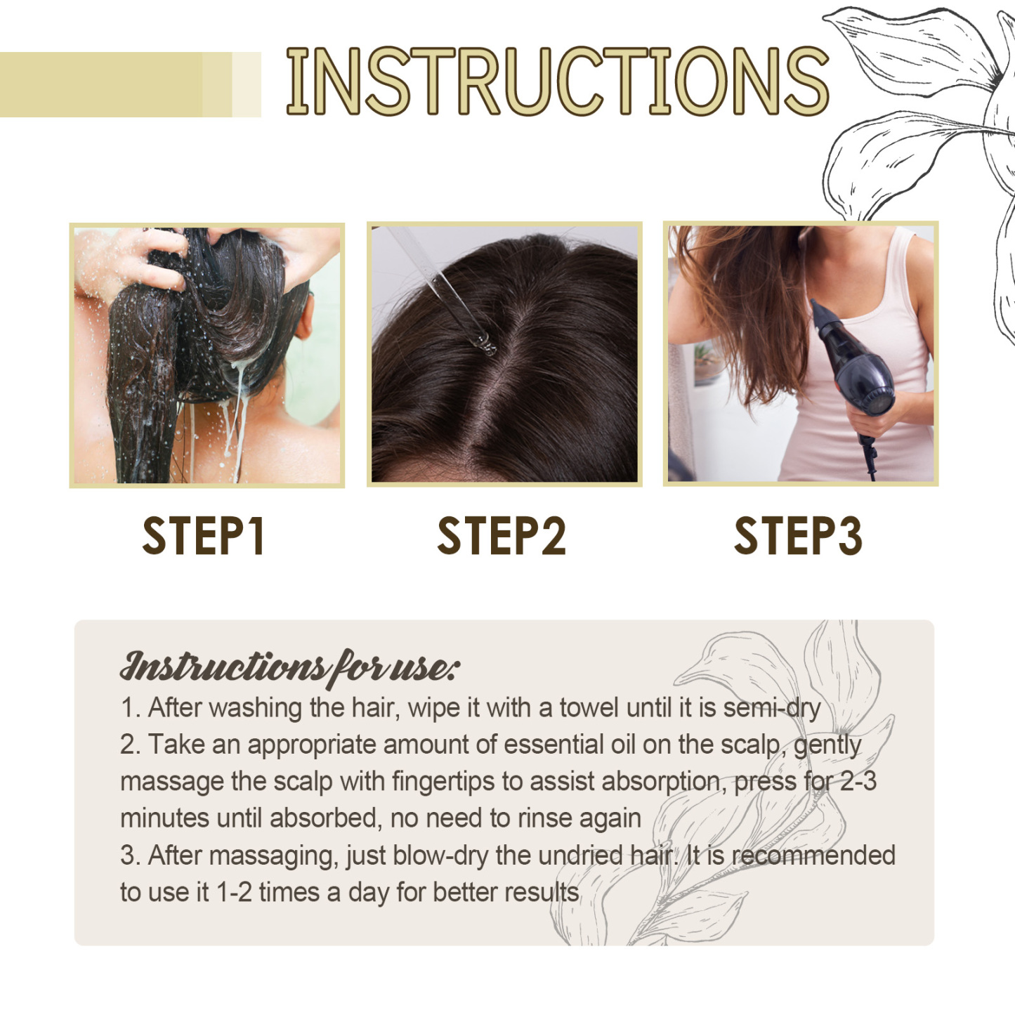Rosemary Hair Oil Cream – Repair & Nourish for Smooth, Lustrous Hair