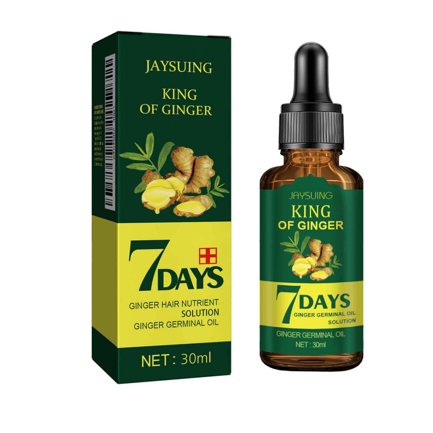 Jaysuing Ginger Essential Hair Oil – Scalp Nourishment, Hair Growth & Strength Support