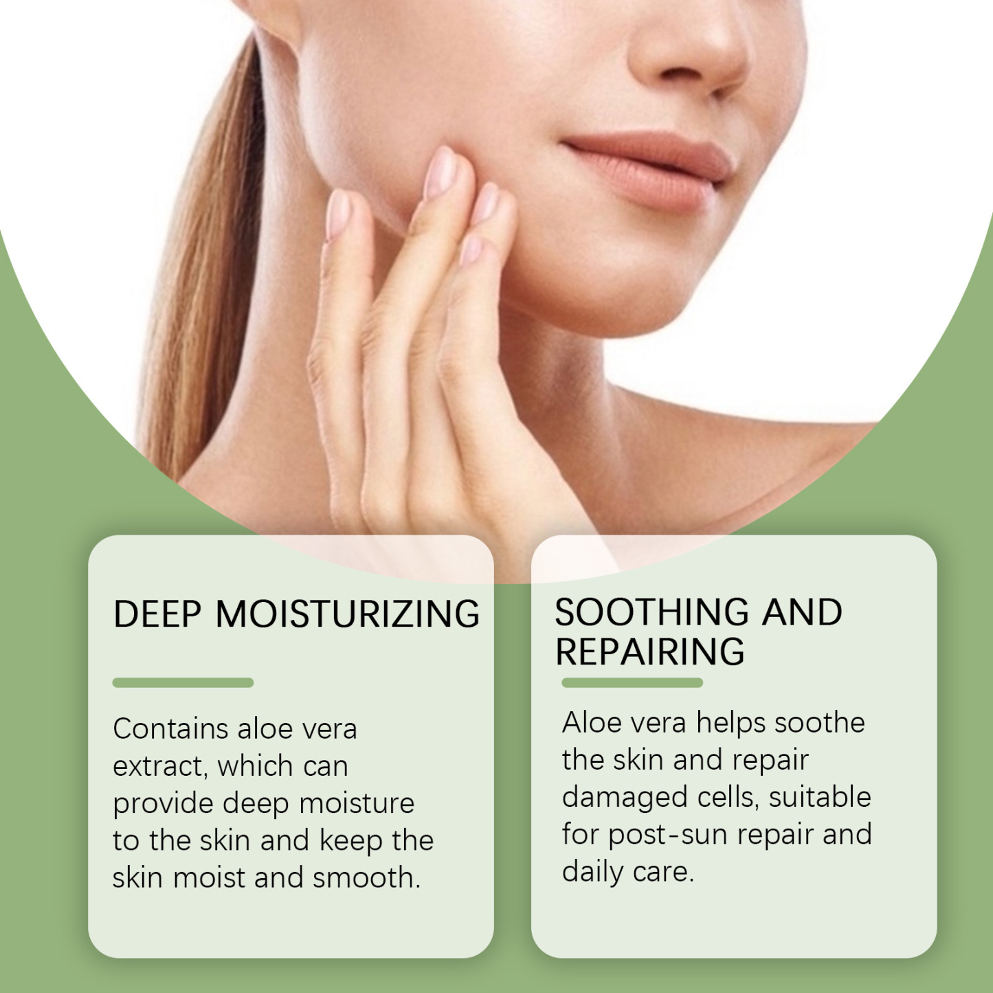 Aloe Vera Soothing Gel – Hydrate, Calm & Repair Skin After Sun or Acne Irritation