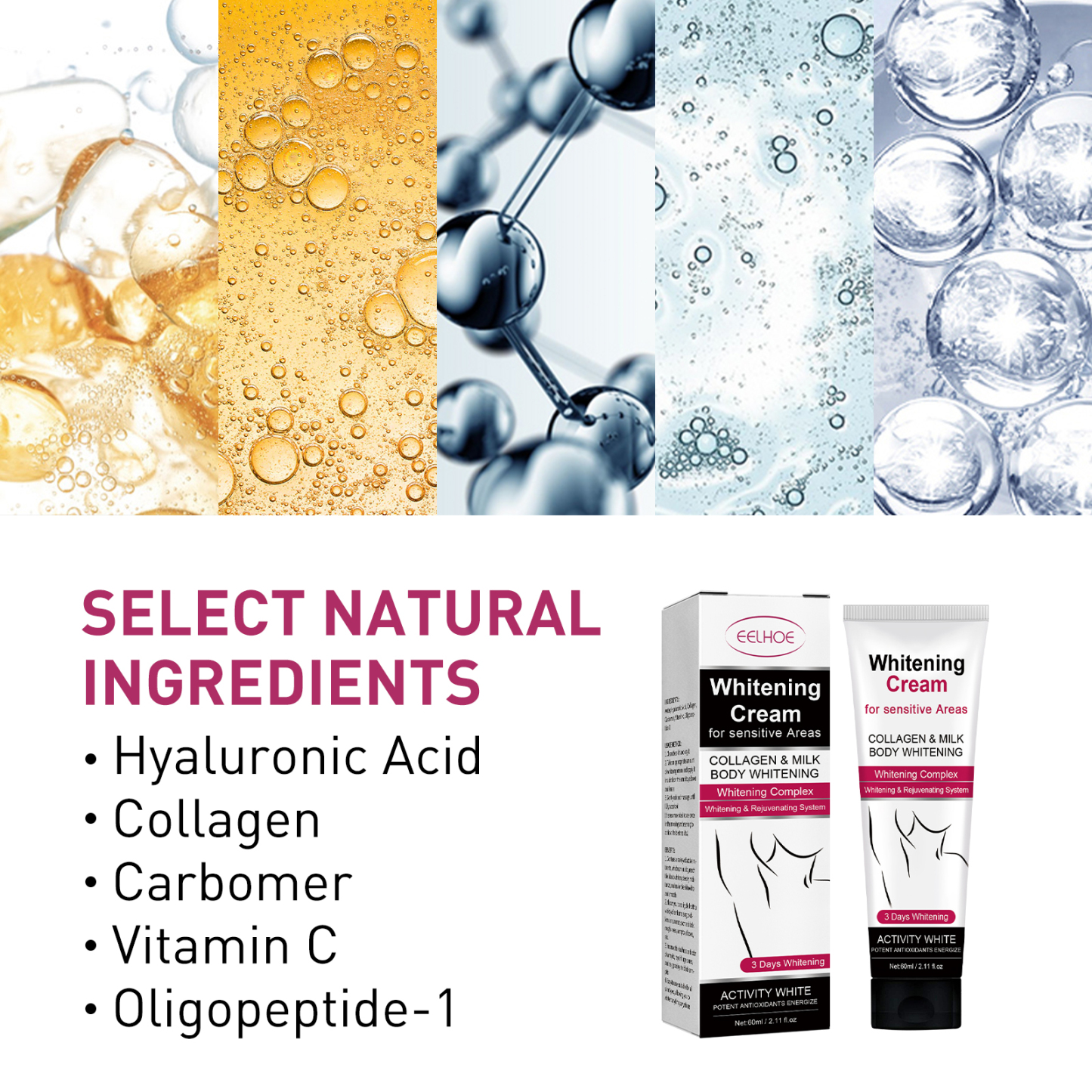 Armpit Whitening Cream – Underarm & Joint Melanin Repair, Skin Brightening & Moisturizing Cream