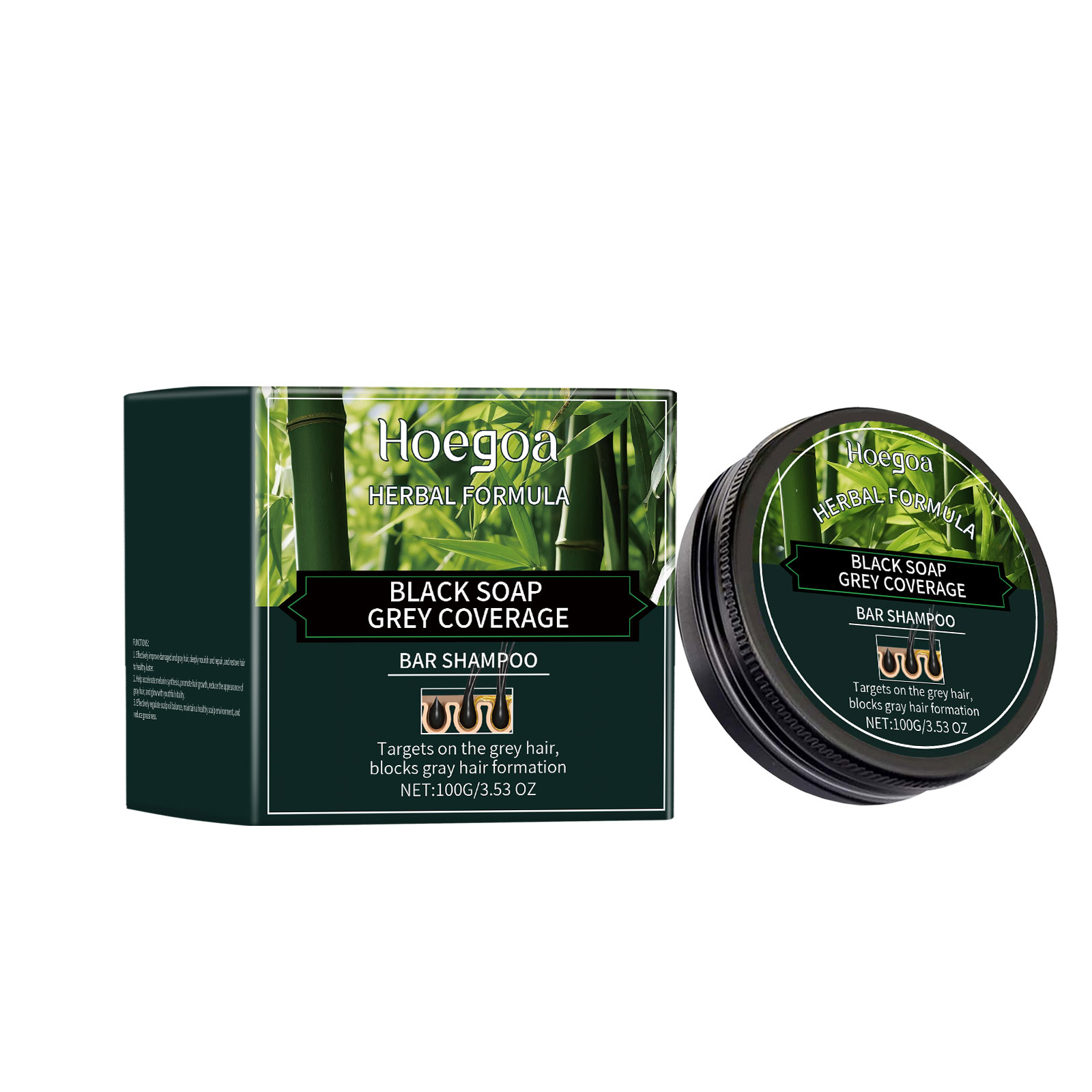 Bamboo Charcoal Shampoo Bar – Nourish & Repair