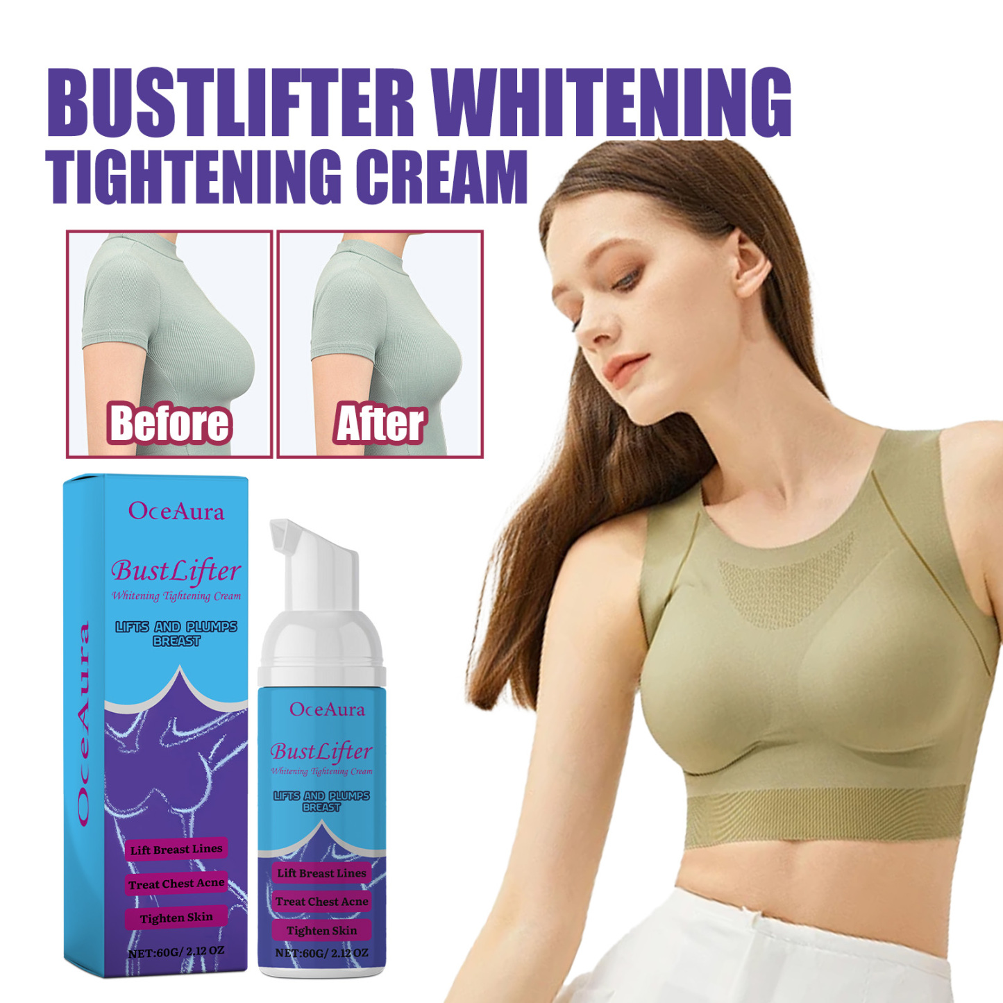 OceAura Breast Firming Cream – Lift, Tighten & Enhance Bust Naturally