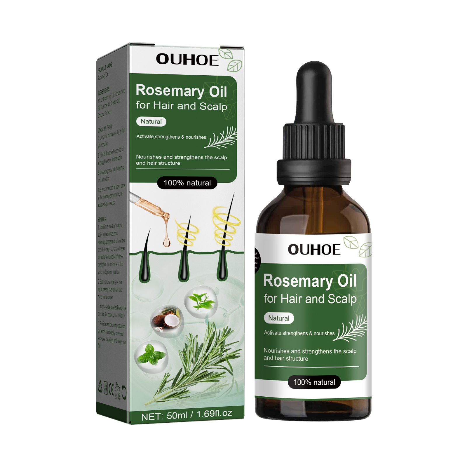 Rosemary Hair Oil – Grow & Strengthen