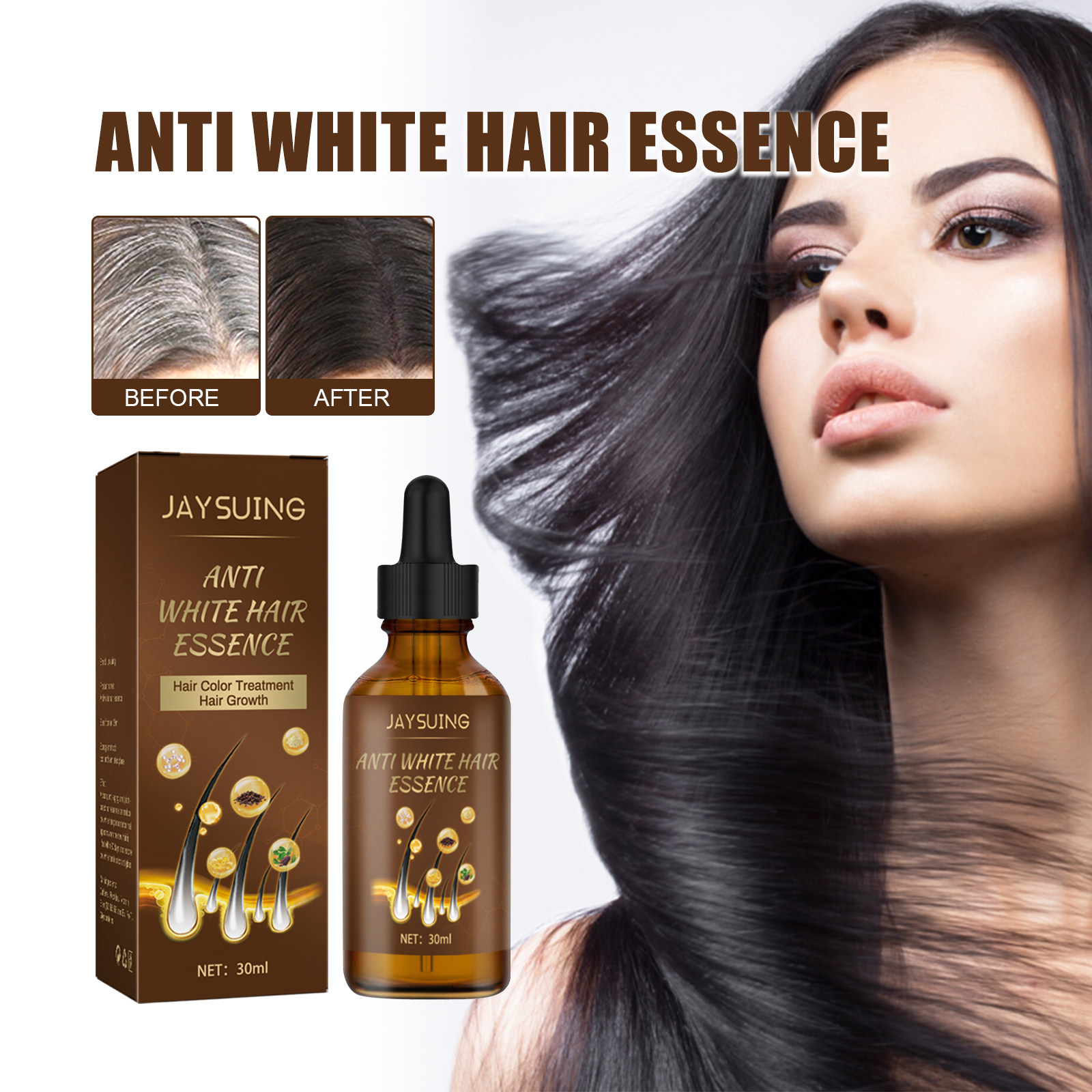 Black Hair Essence – Darken & Strengthen
