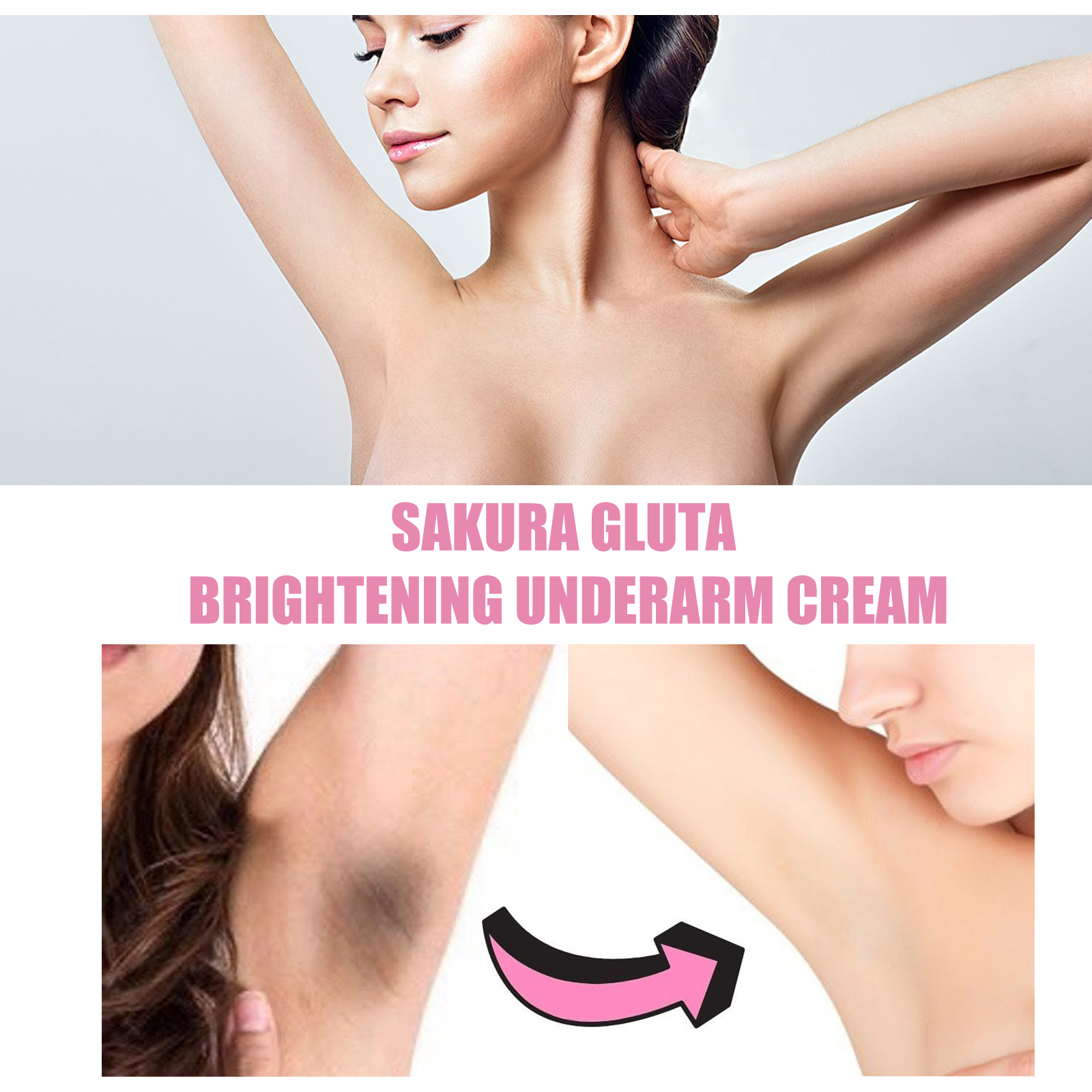 Bright White Underarm Cream – Dark Spot Corrector for Underarms, Elbows & Joints