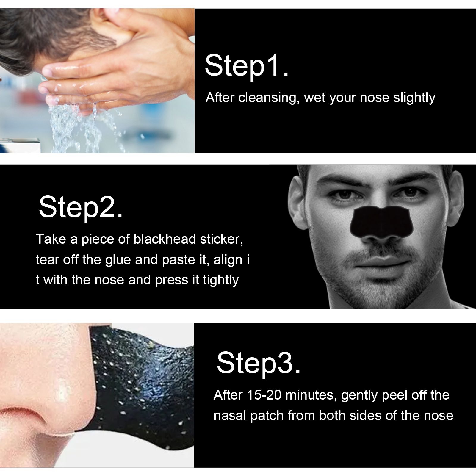 East Moon Men's Nose Strips – Deep Cleansing Blackheads & Tightening Pores