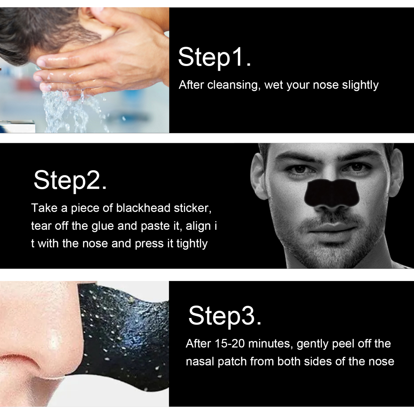 East Moon Men's Nose Strips – Deep Cleansing Blackheads & Tightening Pores