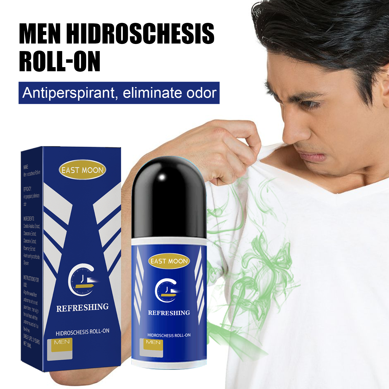 Men’s Antiperspirant Roll-On – Odor & Sweat Control