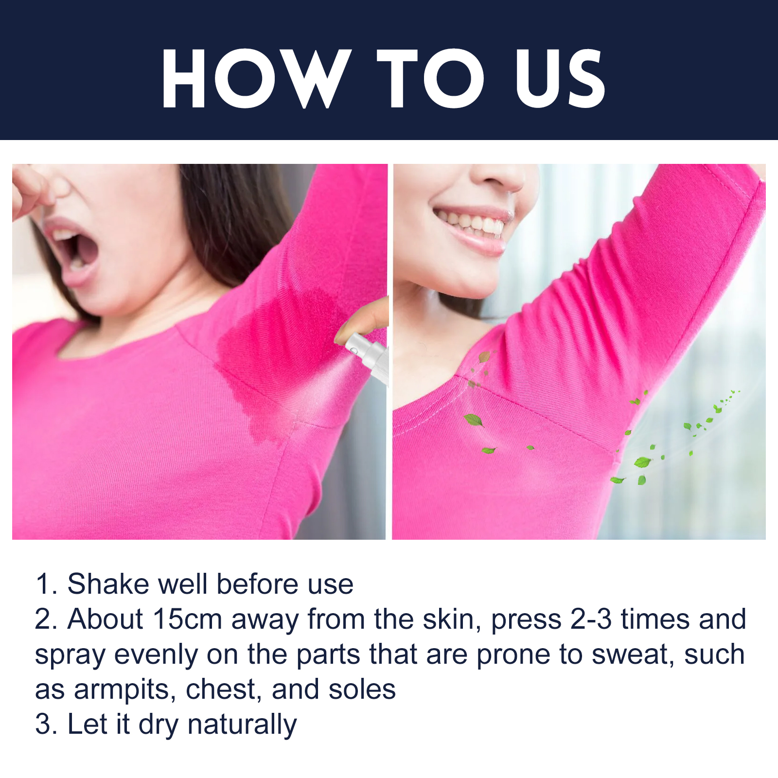 Jaysuing Underarm Deodorant Spray – Fresh & Portable Odor Protection