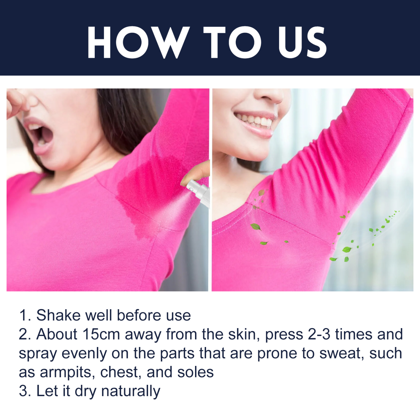 Jaysuing Underarm Deodorant Spray – Fresh & Portable Odor Protection