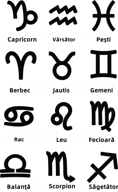 🌟🌈 Colier zodiac exclusiv din aur de 18k cu piatră unică de naștere✨🎁 (unisex)