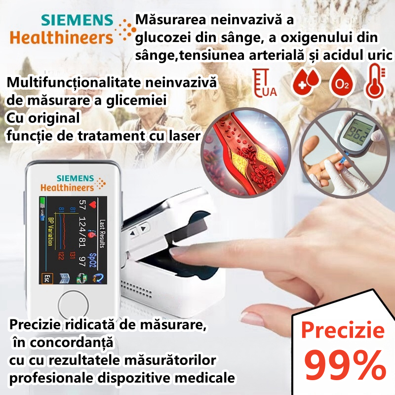 🎉 Reducere mare limitată! 👨‍⚕️ Siemens 2024 versiunea 3.0 actualizată | Monitorizare completă a sănătății, glucometru multifuncțional