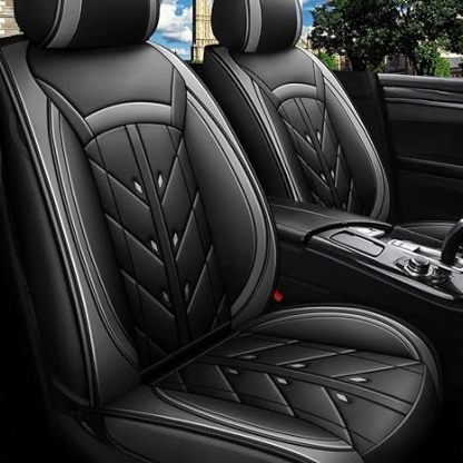 URINOVET GM 2017, 2018 Husă scaun auto 5 scaune față și spate Husă scaun piele impermeabilă și rezistentă la uzură (set complet de cafea cu perne)