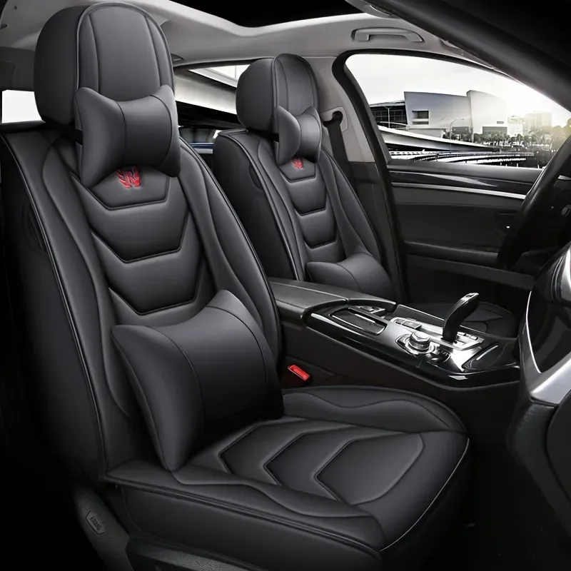 Husă pentru scaun auto din piele naturală 9 bucăți