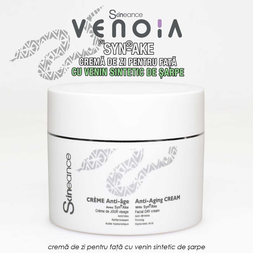 Venoia Syn-Ake Day + Night Face Cream - crema de zi + crema de noapte pentru fata cu venin sintetic de sarpe