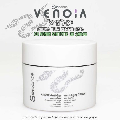 Venoia Syn-Ake Day + Night Face Cream - crema de zi + crema de noapte pentru fata cu venin sintetic de sarpe