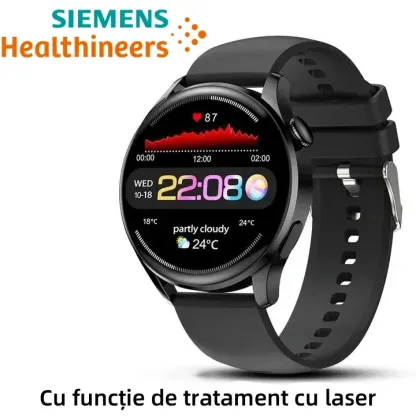 Ceasul Siemens pentru terapie cu laser poate monitoriza ritmul cardiac/tensiunea arterială/glicemia