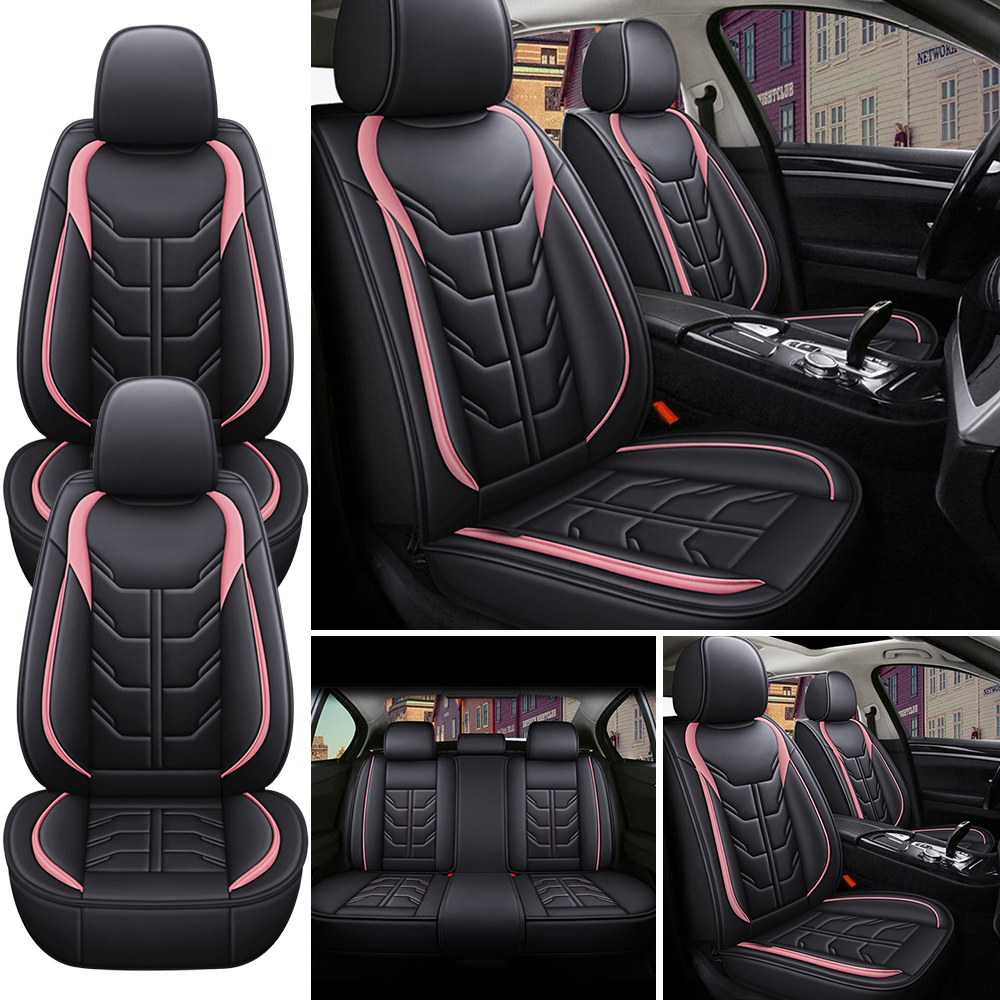 URINOVET GM 2017, 2018 Husă scaun auto 5 scaune față și spate Husă scaun piele impermeabilă și rezistentă la uzură (set complet de cafea cu perne)