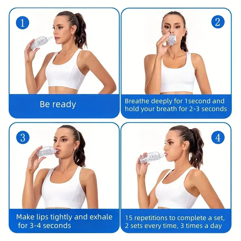 ✨Reducere mare de preț! 🫁 Antrenor de respirație pulmonară, 💪Dispozitiv de expansiune pulmonară și ameliorarea flegmei