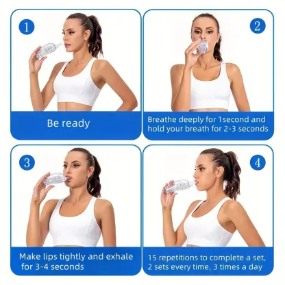 ✨Reducere mare de preț! 🫁 Antrenor de respirație pulmonară, 💪Dispozitiv de expansiune pulmonară și ameliorarea flegmei