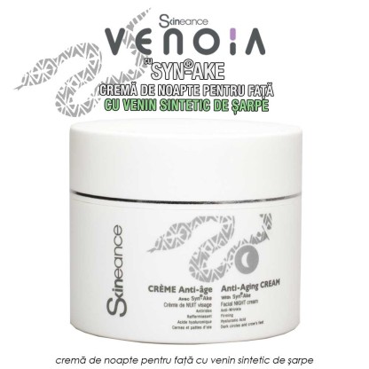 Venoia Syn-Ake Day + Night Face Cream - crema de zi + crema de noapte pentru fata cu venin sintetic de sarpe