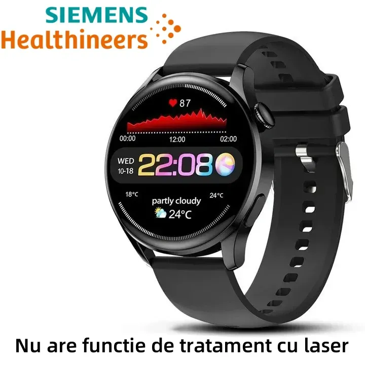 Ceasul Siemens pentru terapie cu laser poate monitoriza ritmul cardiac/tensiunea arterială/glicemia