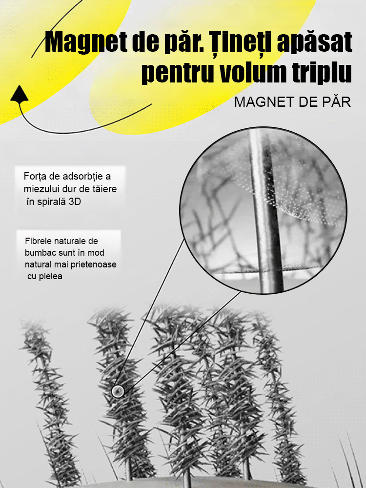 Pudră densă de fibre de păr