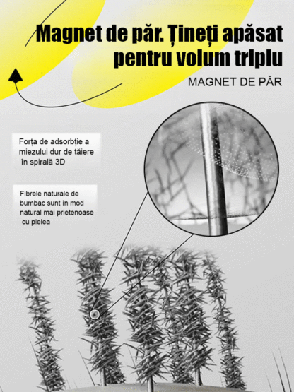 Pudră densă de fibre de păr