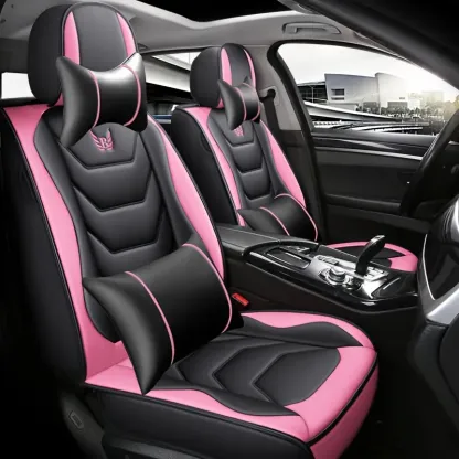 Husă pentru scaun auto din piele naturală 9 bucăți