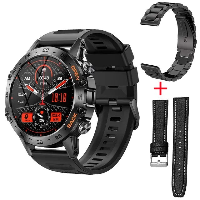 🎊Promoție la jumătate de preț pe durată limitată🎊Ceas smartwatch ALTY DELTA Military Design-Cu curea personalizata