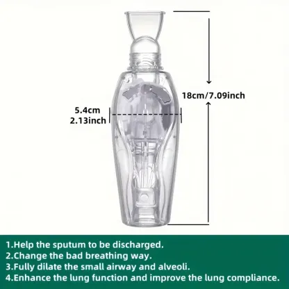 ✨Reducere mare de preț! 🫁 Antrenor de respirație pulmonară, 💪Dispozitiv de expansiune pulmonară și ameliorarea flegmei