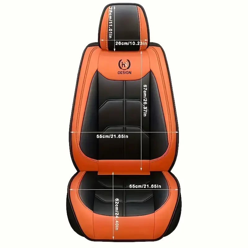 🔥🔥(Se vând 3000 de bucăți) Husă pentru scaun auto din piele PU personalizată premium - Se potrivește tuturor mașinilor, sedanelor, SUV-urilor, furgonetelor și camioanelor!
