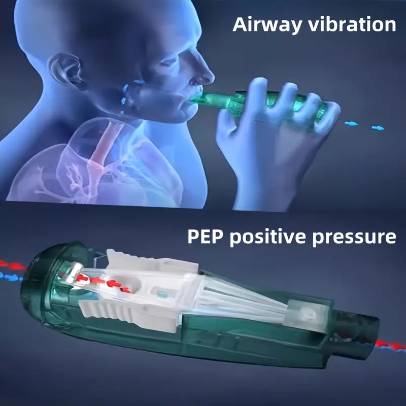 Dispozitiv de exerciții de respirație   plămâni, Dispozitiv de expansiune a plămânilor și de eliminare a mucusului, Expirator portabil cu un set de accesorii, Antrenor de respirație   plămâni detalii 4