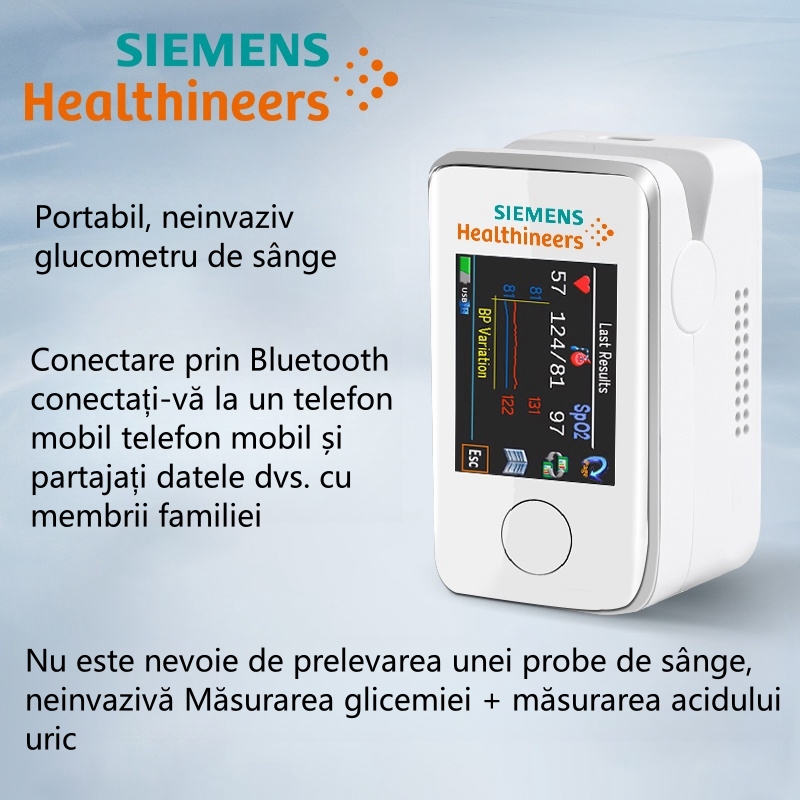 🎉 Reducere mare limitată! 👨‍⚕️ Siemens 2024 versiunea 3.0 actualizată | Monitorizare completă a sănătății, glucometru multifuncțional