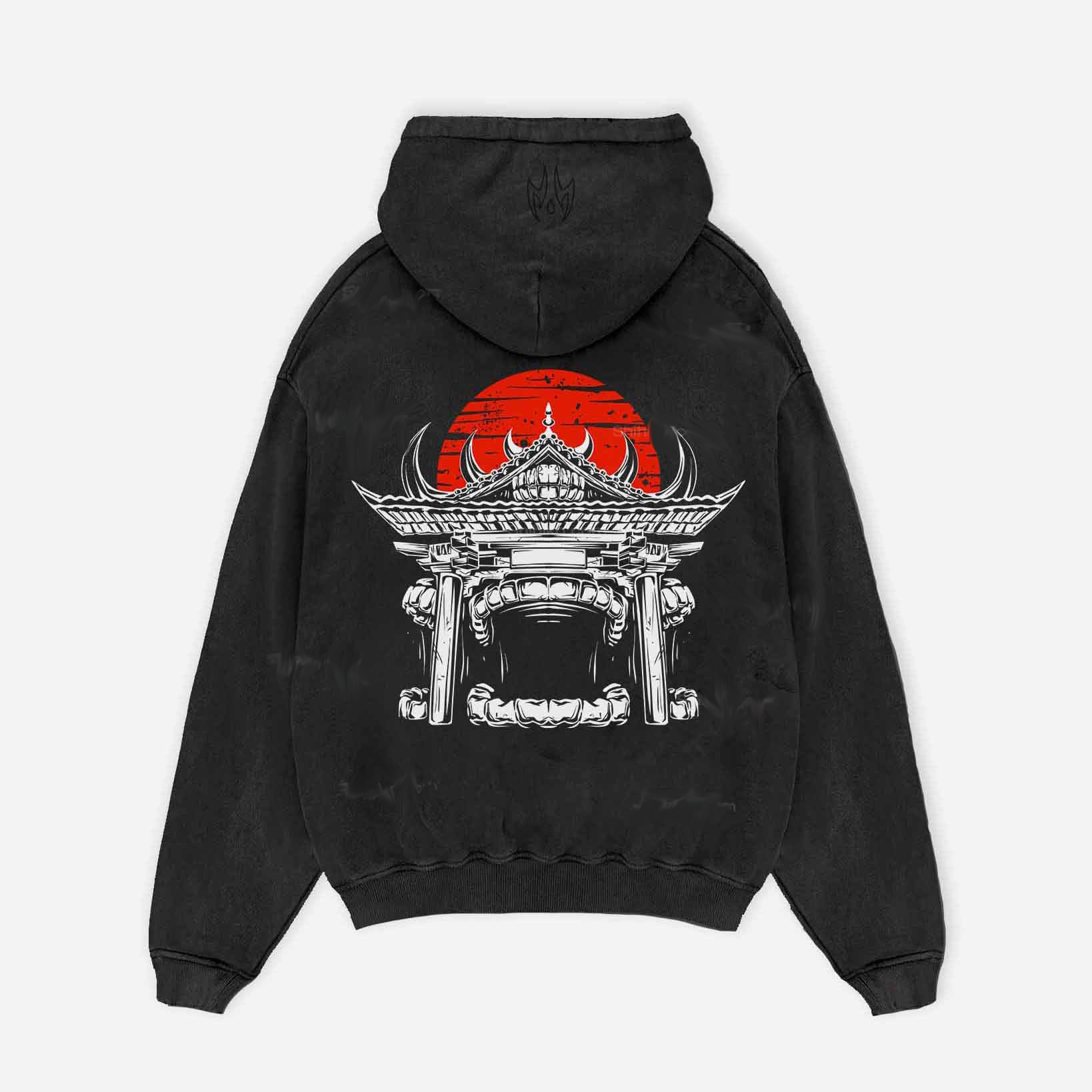 Malevolent Shrine Acid Wash Hoodie