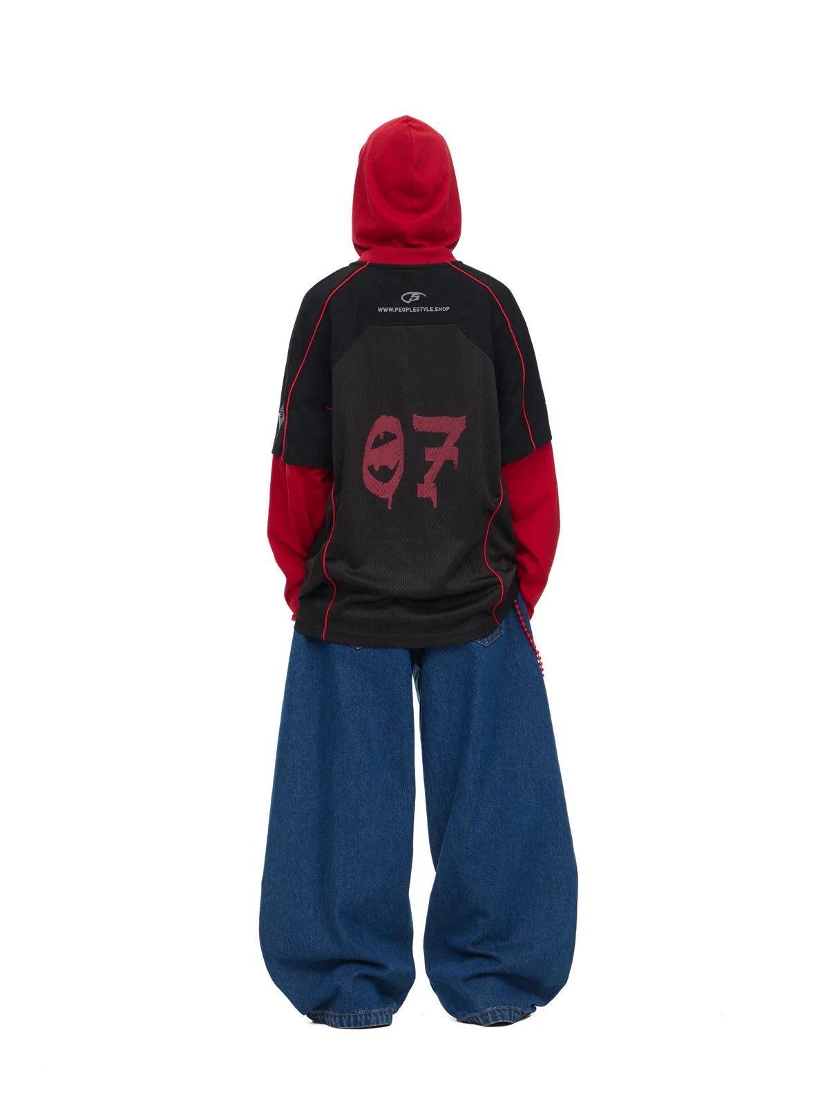 Blue Jeans with Wide-leg