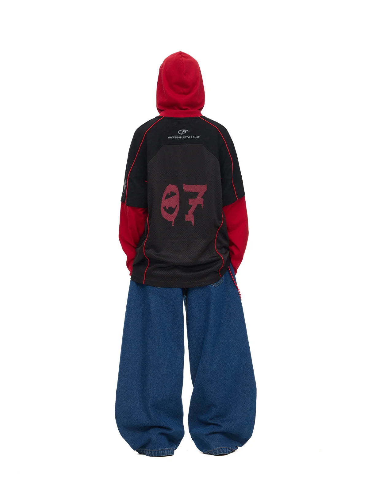 Blue Jeans with Wide-leg