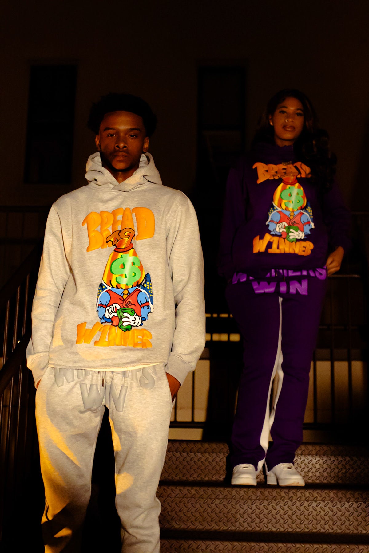 Grey “WINNERS WIN” Sweatsuit