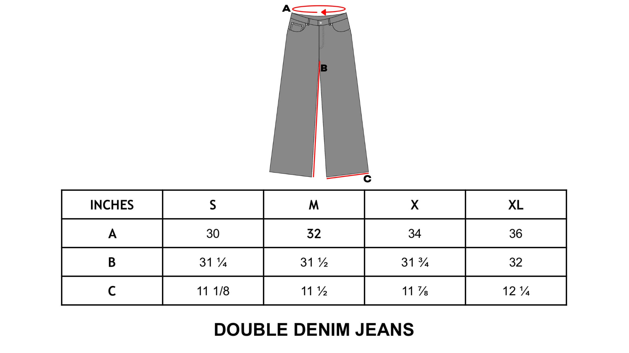 DOUBLE DENIM JEANS