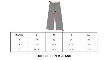 DOUBLE DENIM JEANS