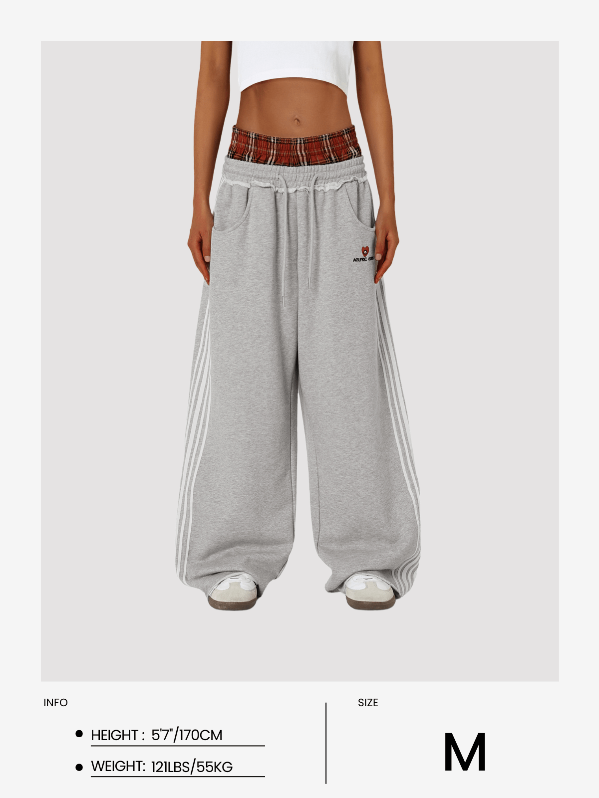 Double Waist Baggy Sweatpants