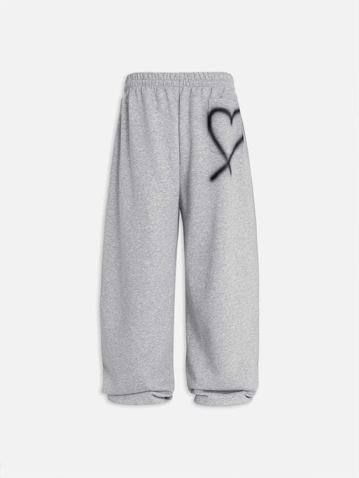 Graffiti Heart Baggy Sweatpants
