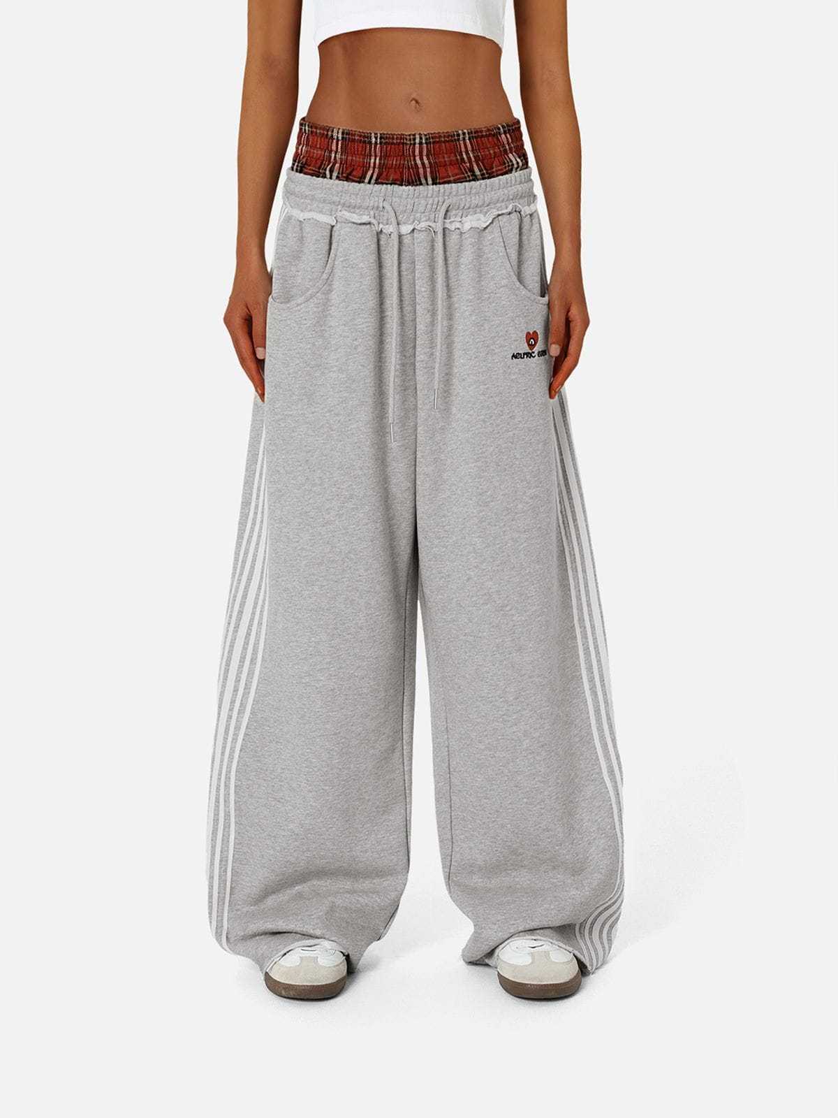 Double Waist Baggy Sweatpants