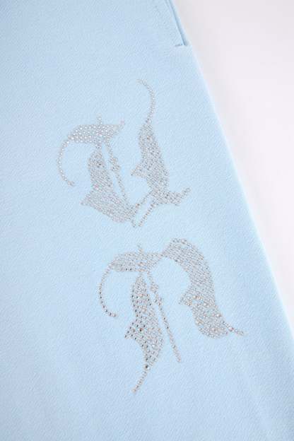 BABY BLUE RHINESTONE JOGGER