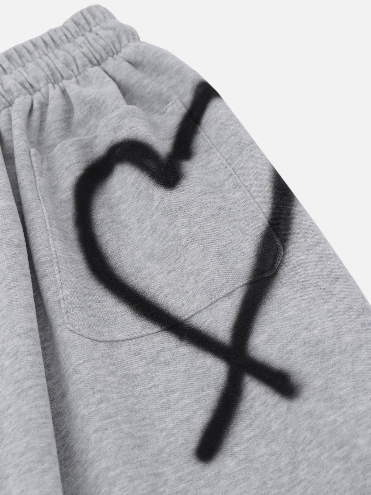 Graffiti Heart Baggy Sweatpants
