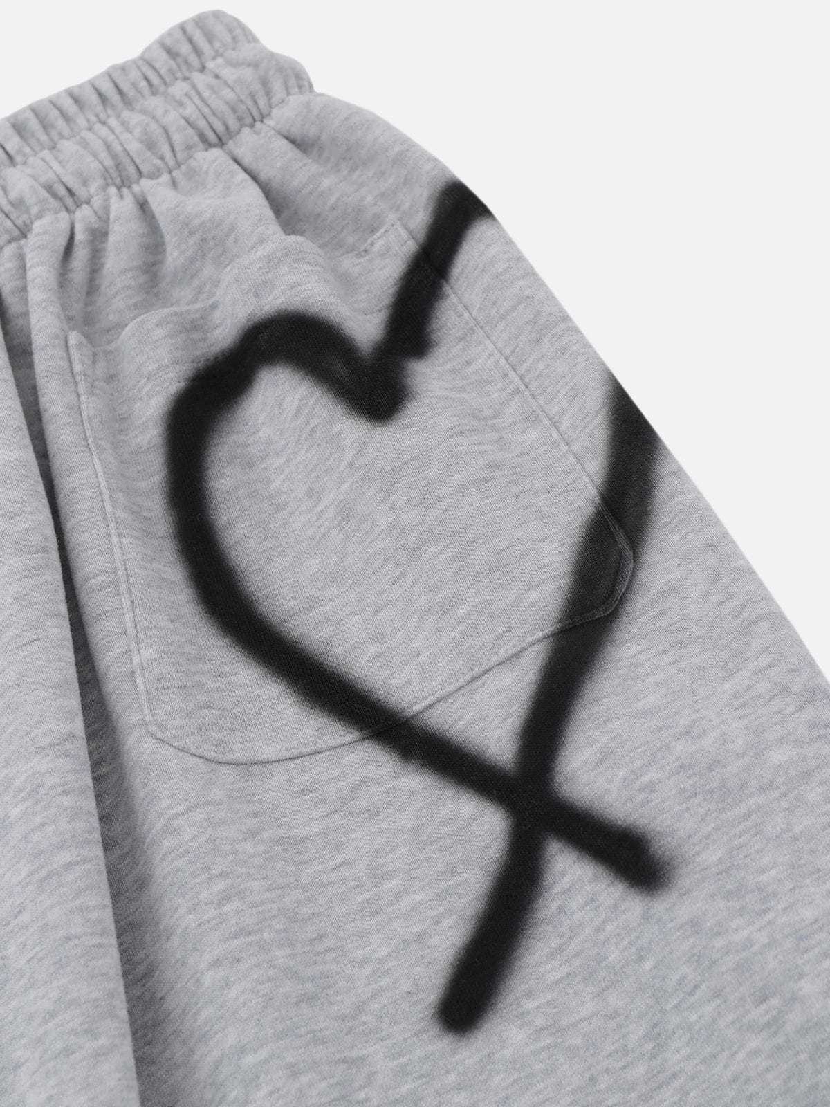 Graffiti Heart Baggy Sweatpants
