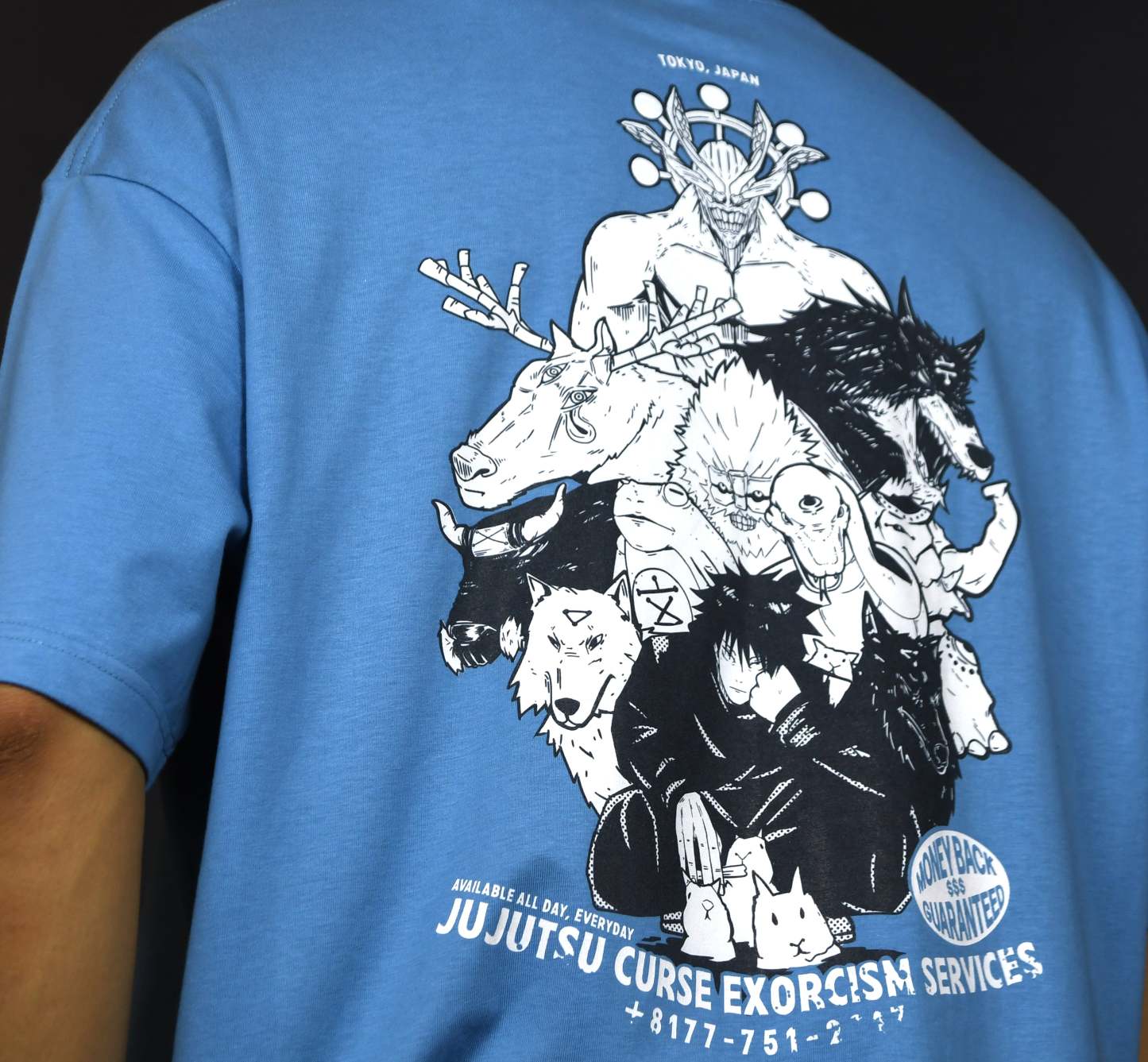 Jujutsu Exorcism Services Megumi Fushiguro Oversized T-shirt