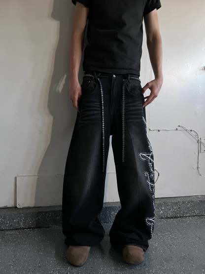 DOUBLE DENIM JEANS